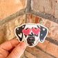 Lovey Dovey Dal Sticker - Black Spot